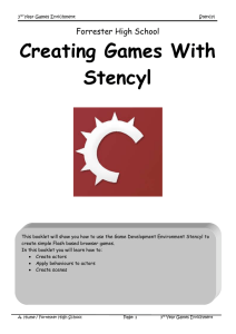 Games Enrichment - Stencyl - Forrester High School Computing