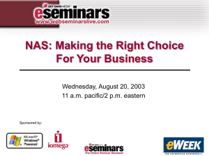 NAS: Making the Right Choice For Your Business