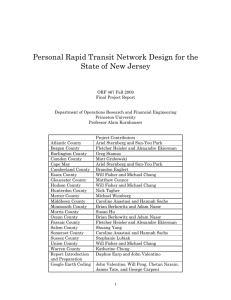 Personal Rapid Transit Network Design for the State of New Jersey