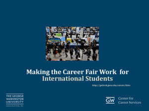 international students - Center for Career Services