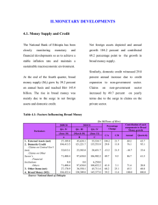 Energy Production - National Bank Of Ethiopia