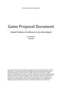 Game Proposal Document