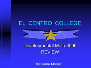 3 - El Centro College