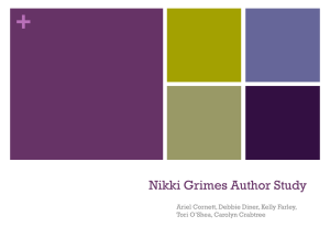 Nikki Grimes Author Study Presentation