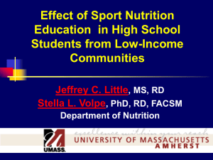Sport Supplement Knowledge of High School Students From a Low