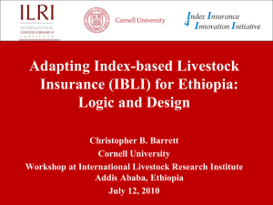 Adapting Index-based Livestock Insurance (IBLI) for Ethiopia