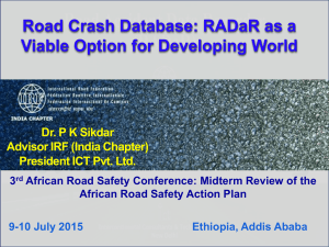 RADaR (Road Accident Data Recorder)