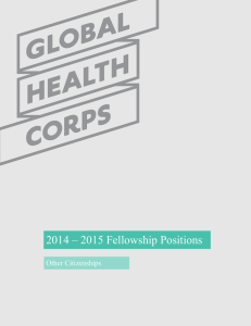 Table of Contents - Global Health Corps