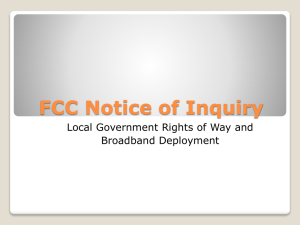 FCC Notice of Inquiry