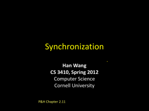 Parallel Programming and Synchronization