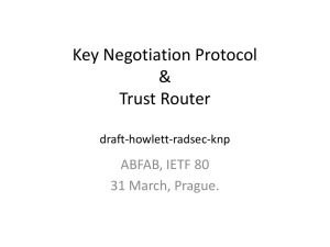 Key Negotiation Protocol