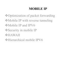mobile ip - SNS Courseware