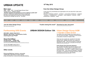 Urban Update 15 May 2015