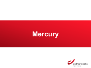 Mercury is much more than a logistics tool