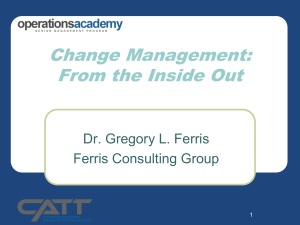 Change Management - operations academy