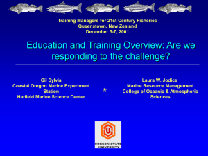 Training Managers for 21st Century Fisheries