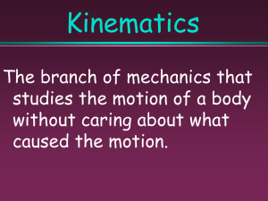B 1D Kinematics