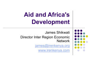 Aid and Africa's Development