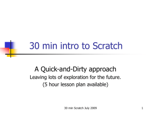 An intro to Scratch