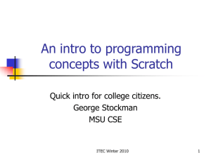 An intro to Scratch