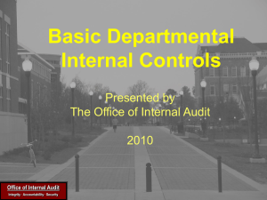 Office of Internal Audit - Mississippi State University