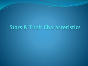 Stars & Their Characteristics