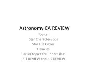 Astronomy CA REVIEW - Solon City Schools