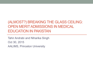 breaking the glass ceiling: open merit admissions in
