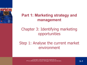 Chapter 3 Evaluating Opportunities in Changing Market Environments