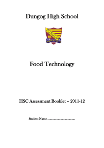 2 Rationale for Food Technology in the Stage 6 Curriculum
