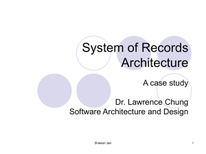 System of Records
