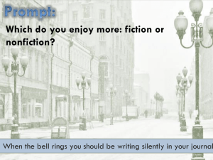 Which do you enjoy more: fiction or nonfiction?