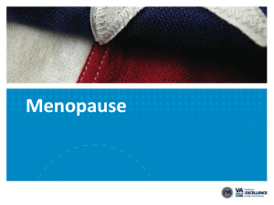 Menopause PPT Lecture Slides revJune2013