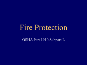 PowerPoint Presentation - Fire Protection