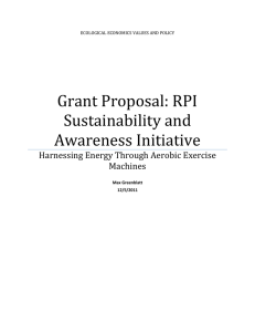 Grant Proposal: RPI Sustainability and Awareness Initiative