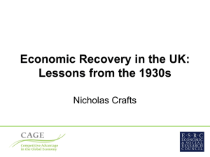 Economic Recovery in the UK: Lessons from the 1930s