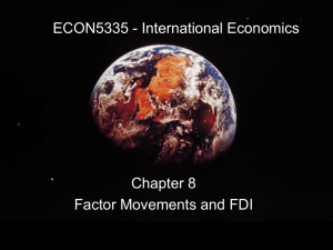 ECON5335 - International Economics