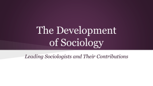The Development of Sociology Notes
