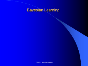 CS478 Naive Bayes tutorial