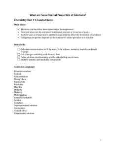 Chem Unit 11 Guided Notes