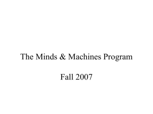 Minds and Machines Program