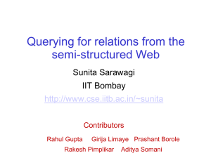 Answering Table Augmentation Queries using Unstructured Lists on