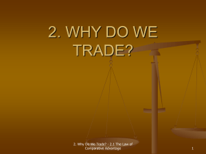 2. Why Do We Trade?