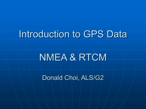 GPS Data Format NEMA-0183