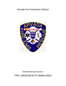 Ambulance RFP 2 - Arvada Fire Protection District