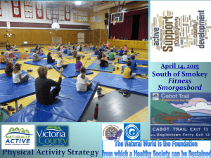 Victoria County Physical Activity Strategy Update