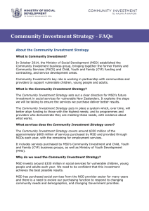 About the Community Investment Strategy