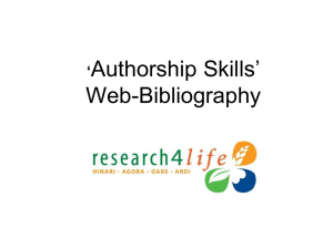 Web Bibliography ppt