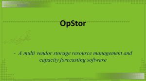 OpStor - ManageEngine