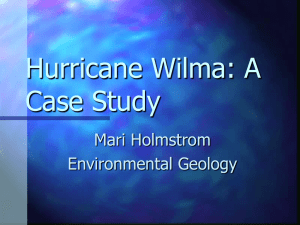 Hurricane Wilma: A Case Study - University of San Diego Home Pages